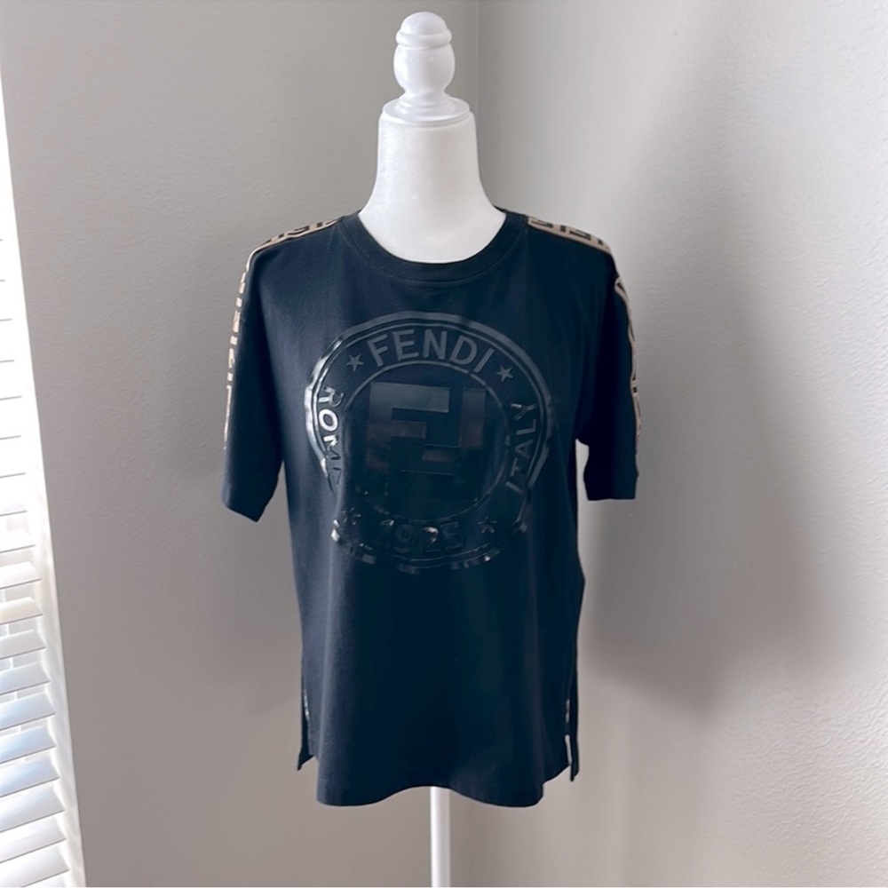 Fendi 2019 Women’s Zucca FF Logo T-Shirt - S